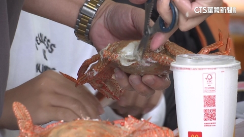 冷氣團報到! 金山「足湯」暖呼呼 饕客大啖螃蟹