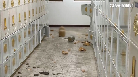 台東卑南規模6.1地震　震央附近納骨塔「骨灰甕摔破」