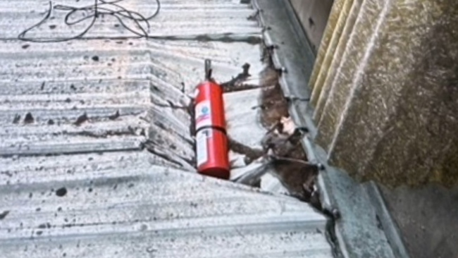 從22樓「丟8支滅火器」砸毀住戶屋頂　保全被逮竟稱「上班太無聊」 | 華視新聞