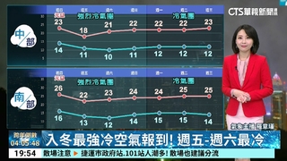 東北季風影響　北臺灣天氣稍涼　跨年夜迎風面雲多易雨　北海岸、大台北山區及宜蘭地區雨勢持續