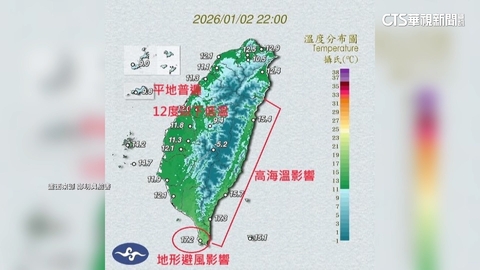 輻射冷卻低溫！　今晨雲林古坑僅7.3度　嘉義竹崎7.6度