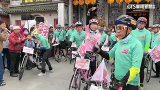 陳亭妃騎鐵馬拚「女力市長」　林俊憲「團結大會」黃偉哲站台力挺