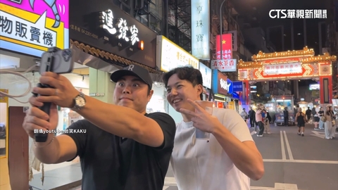 平良海馬訪台24H　郭俊麟陪逛夜市吃喝.帶剪髮