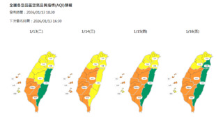 境外污染隨冷氣團南下　午起空品轉差 南部影響最久恐至週五