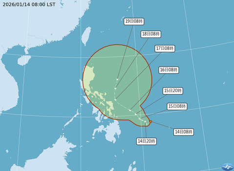 今年第1號颱風「洛鞍」將生成！　預估路徑、侵台機率曝光