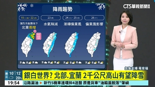 強烈大陸冷氣團南下　各地陸續溫降　北東雨增