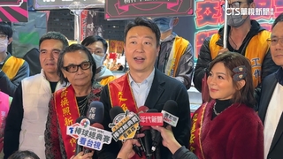 陳世凱台中宣導交通安全　逛夜市.講台語親切沒距離