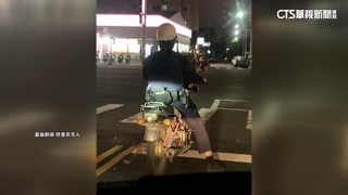 騎無牌古董機車還配槍　遭疑「假警察」？　警：移肇事車