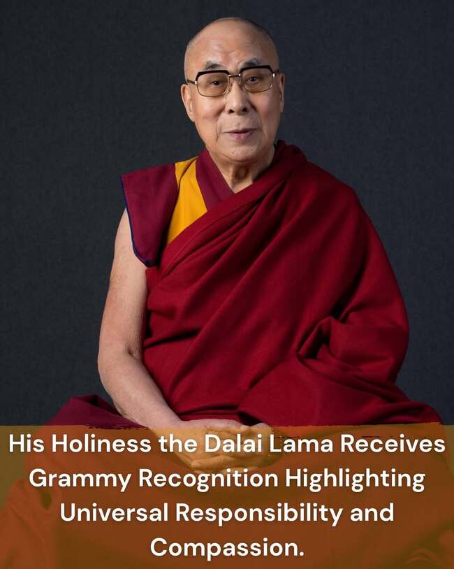 90歲達賴喇嘛首奪葛萊美獎　IG發文回應：心懷感激與謙卑 | 華視新聞