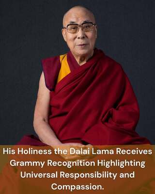 90歲達賴喇嘛首奪葛萊美獎　IG發文回應：心懷感激與謙卑