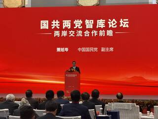 國共智庫論壇喊「兩岸中國人」　蕭旭岑：別讓外國漁翁得利