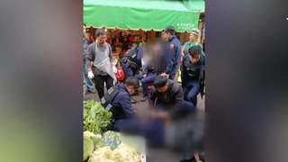 南苗市場砍警嫌中槍　經搶救不治