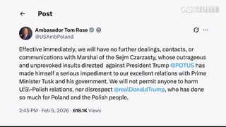 稱波蘭議長無端侮辱川普　美國大使宣布斷絕往來