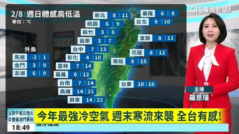 今晚-週日雪線下修　北部1千公尺高山追雪有望！