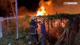 施放煙火導致火災？　高雄橋頭新市鎮草叢成火海