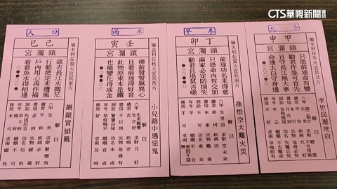 大甲鎮瀾宮國運籤「中上籤」　解籤師：亂中求序.撥亂反正