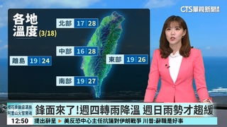 今晴朗！　北部17至28度　中南部16至28度