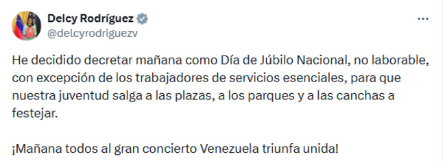 委內瑞拉經典賽擊敗美國奪冠！　代理總統宣布「全國放假一天」 | 華視新聞