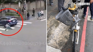 國中生放學騎YouBike左轉　遭轎車迎面撞重摔