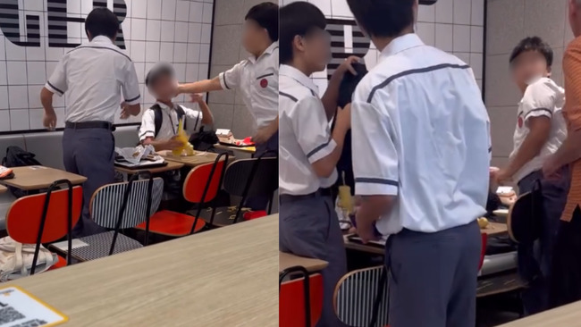 香港麥當勞爆學生霸凌　「賞耳光、潑飲料」被路人推開阻止　涉事學生給回應 | 華視新聞