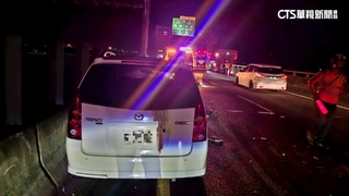 國道施工閃不及相撞兩傷　高公局：砂石車違規駛離