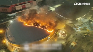 里約奧運自由車館大火　屋頂被燒到焦黑碳化