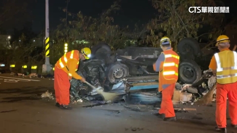 國8恐怖追撞! 廂型車司機拋飛亡 肇事男棄車逃