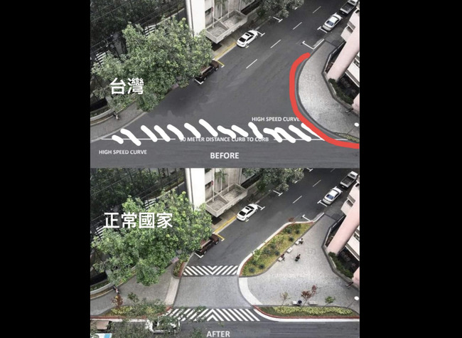 【網路溫度計】一張「國外人行道對比圖」吸引千人留言　網友後製點出「台灣現象」 | 華視新聞