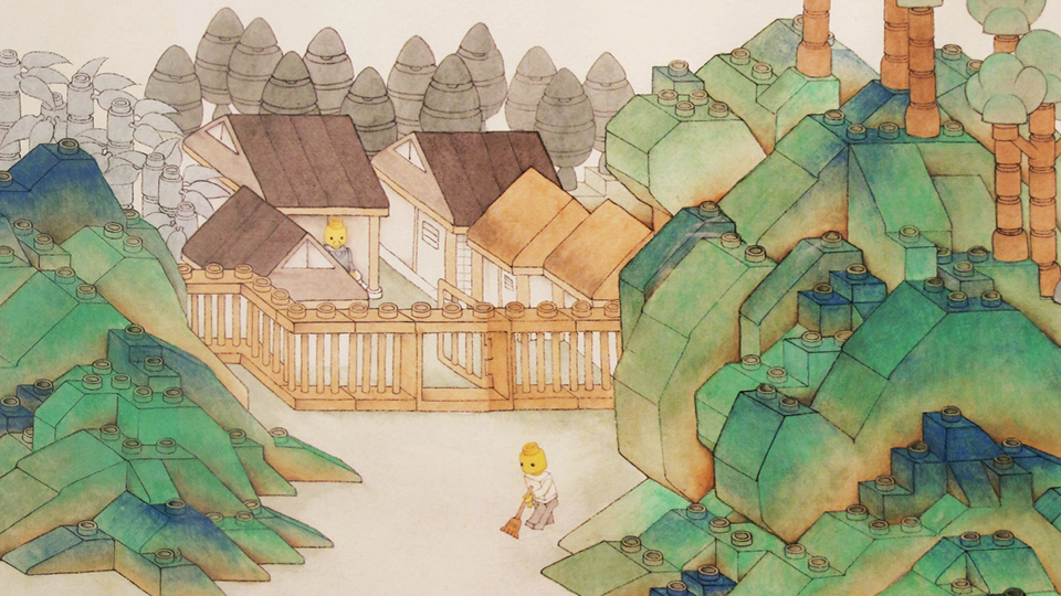 當代元素融傳統畫作　張小黎以積木描繪山水 | 華視新聞